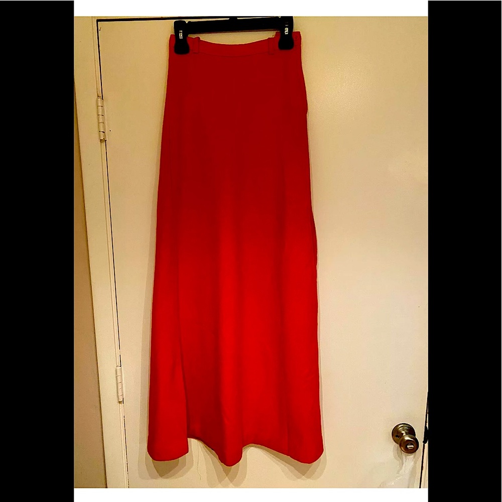 Vintage “Crazy Horse” Wool Maxi skirt size 0/2. 44” L